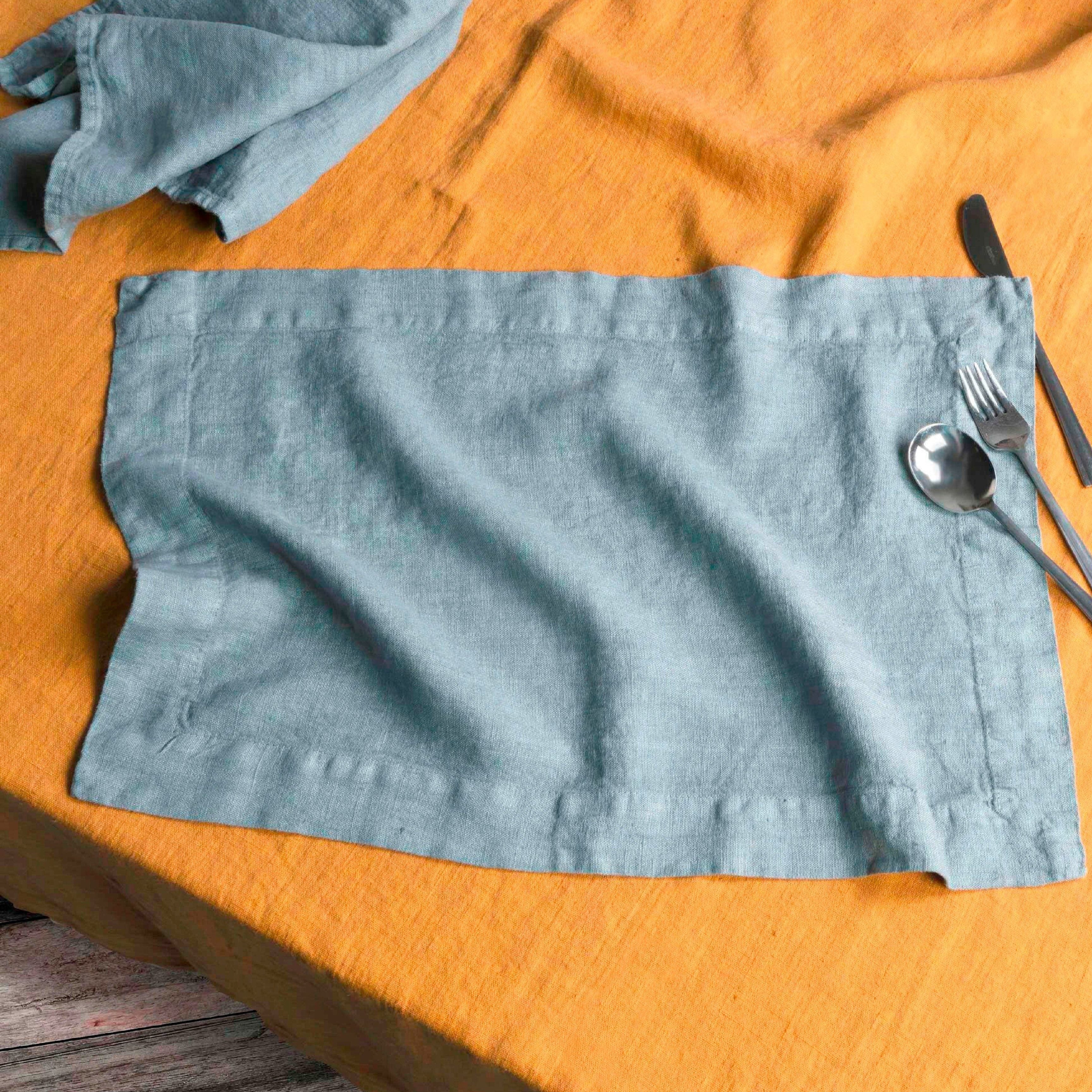 Image of Set 2 Americani in Puro Lino <br>StoneWashed no Stiro - <b>Andromeda