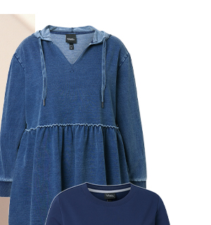 Maglia lunga con cappuccio