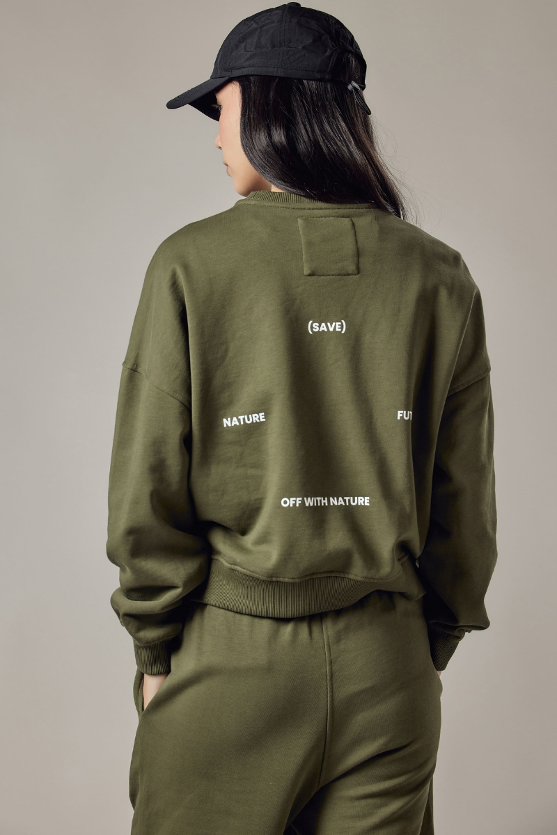 Felpa Girocollo Loose Fit