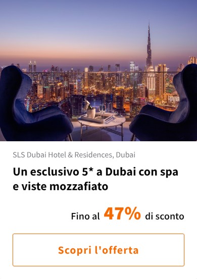 Un esclusivo 5* a Dubai con spa e viste mozzafiato