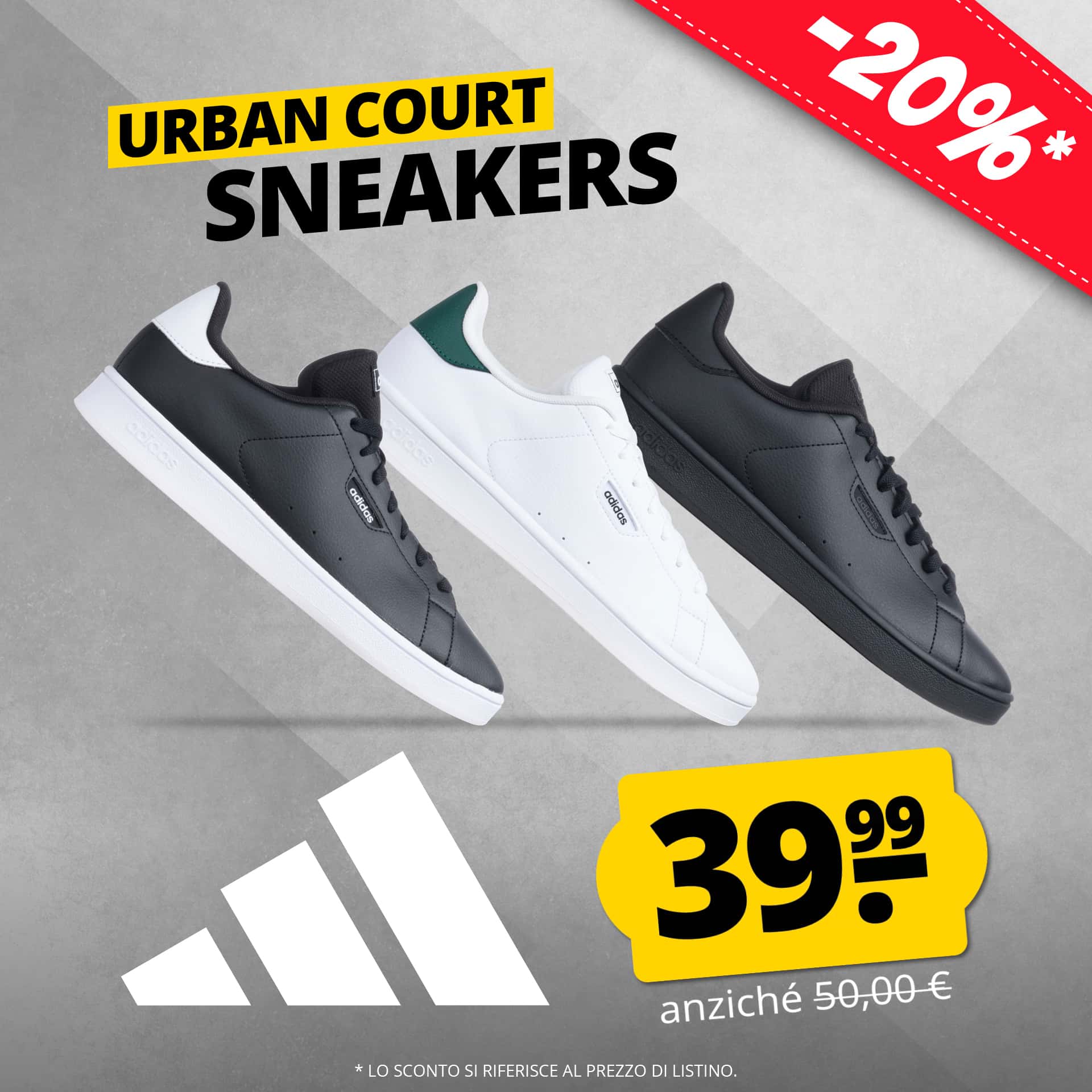 Adidas urban court sneaker