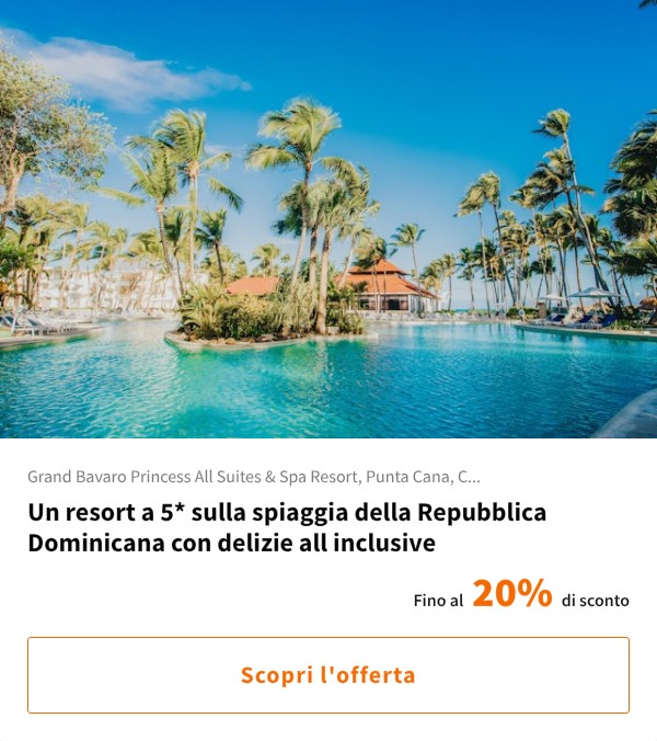 Un resort a 5* sulla spiaggia della Repubblica Dominicana con delizie all inclusive