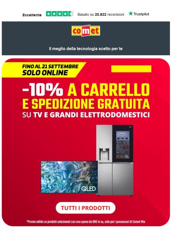 -10% a carrello con Comet Mia⚡