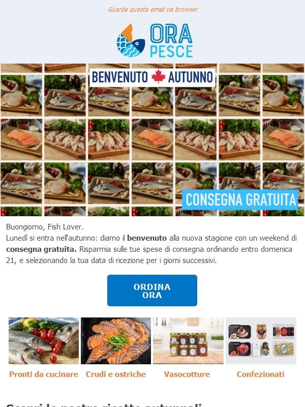 Verso l'autunno, Fish Lover 🍁 con la consegna senza pensieri.