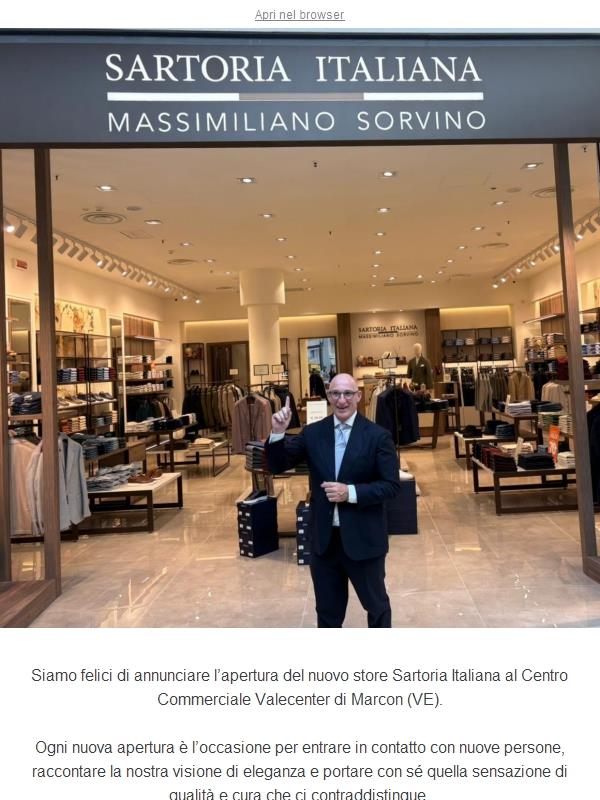 Nuova apertura: Sartoria Italiana arriva a Marcon (VE)