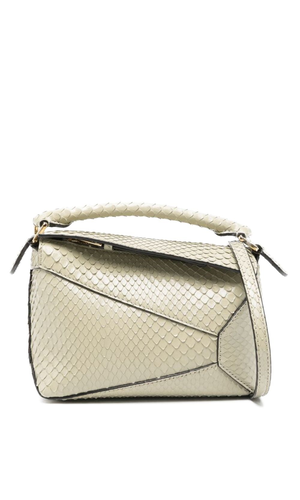 Puzzle Edge mini leather handbag