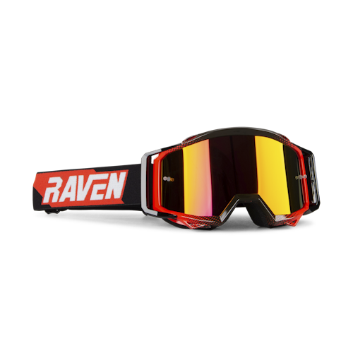 Maschera Cross Raven Sniper Doppia Lente Echo Spechio