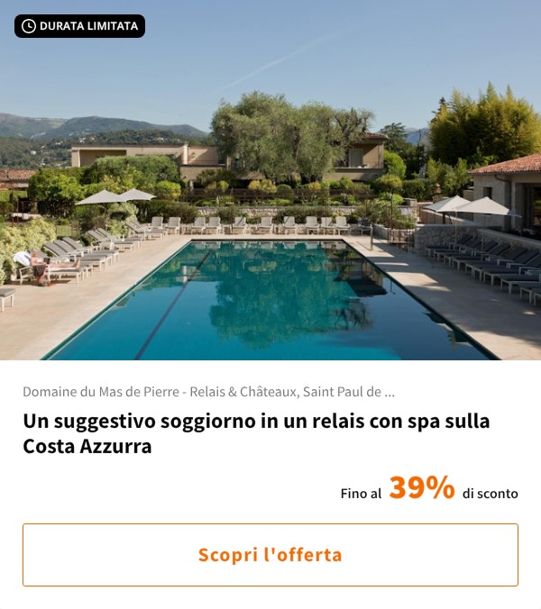 Un suggestivo soggiorno in un relais con spa sulla Costa Azzurra