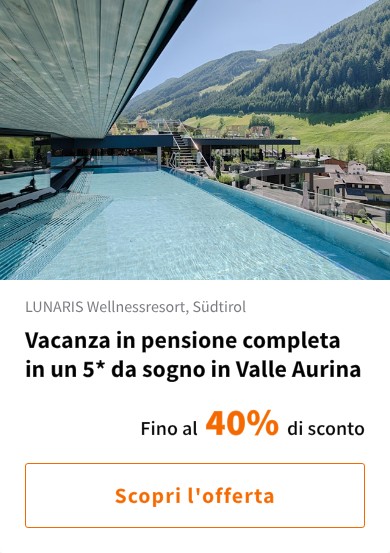 Vacanza in pensione completa in un 5* da sogno in Valle Aurina