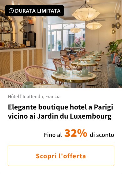 Elegante boutique hotel a Parigi vicino ai Jardin du Luxembourg