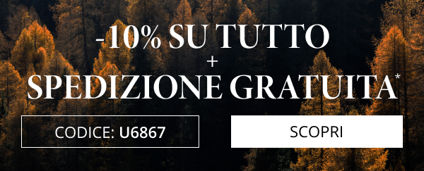 10% di sconto + spedizione gratuita