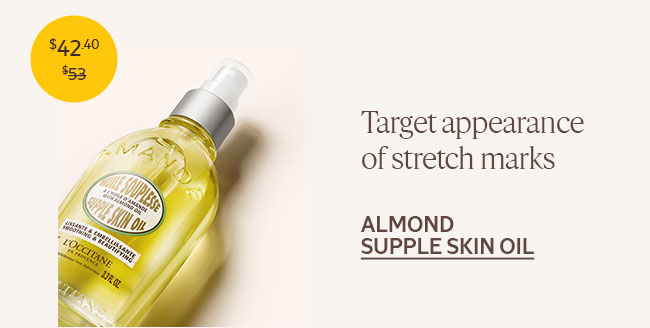 TARGET APPEARANCE OF STRETCH MARKS | ALMOND SUPPLE SKIN OIL
