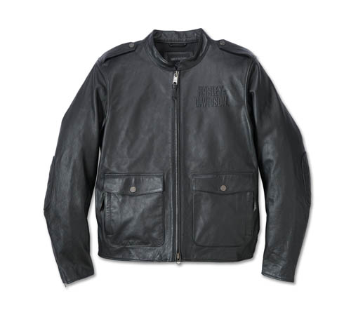 MEN'S HARLEY‑DAVIDSON<sup>®
</sup> LAYERING SYSTEM CAPTAINS LEATHER JACKET
