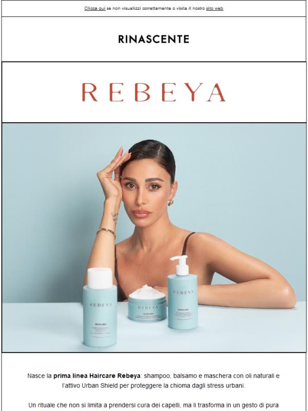 Rebeya lancia la linea Haircare