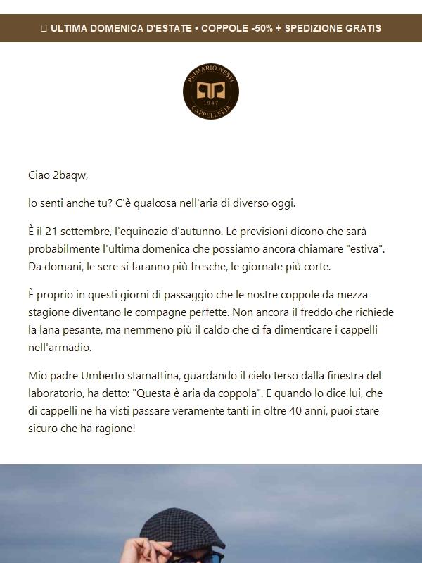 ☀️ Addio estate, benvenuta coppola!