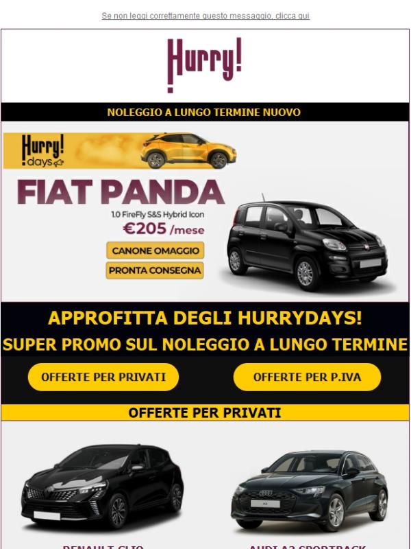 🔊HURRYDAYS! Auto a PREZZI SUPER SCONTATI solo fino al 30 settembre!🚘