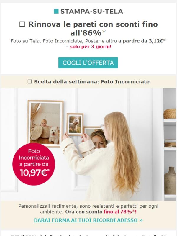Wow! Tutte le Decorazioni da Parete a partire da 3,12€!