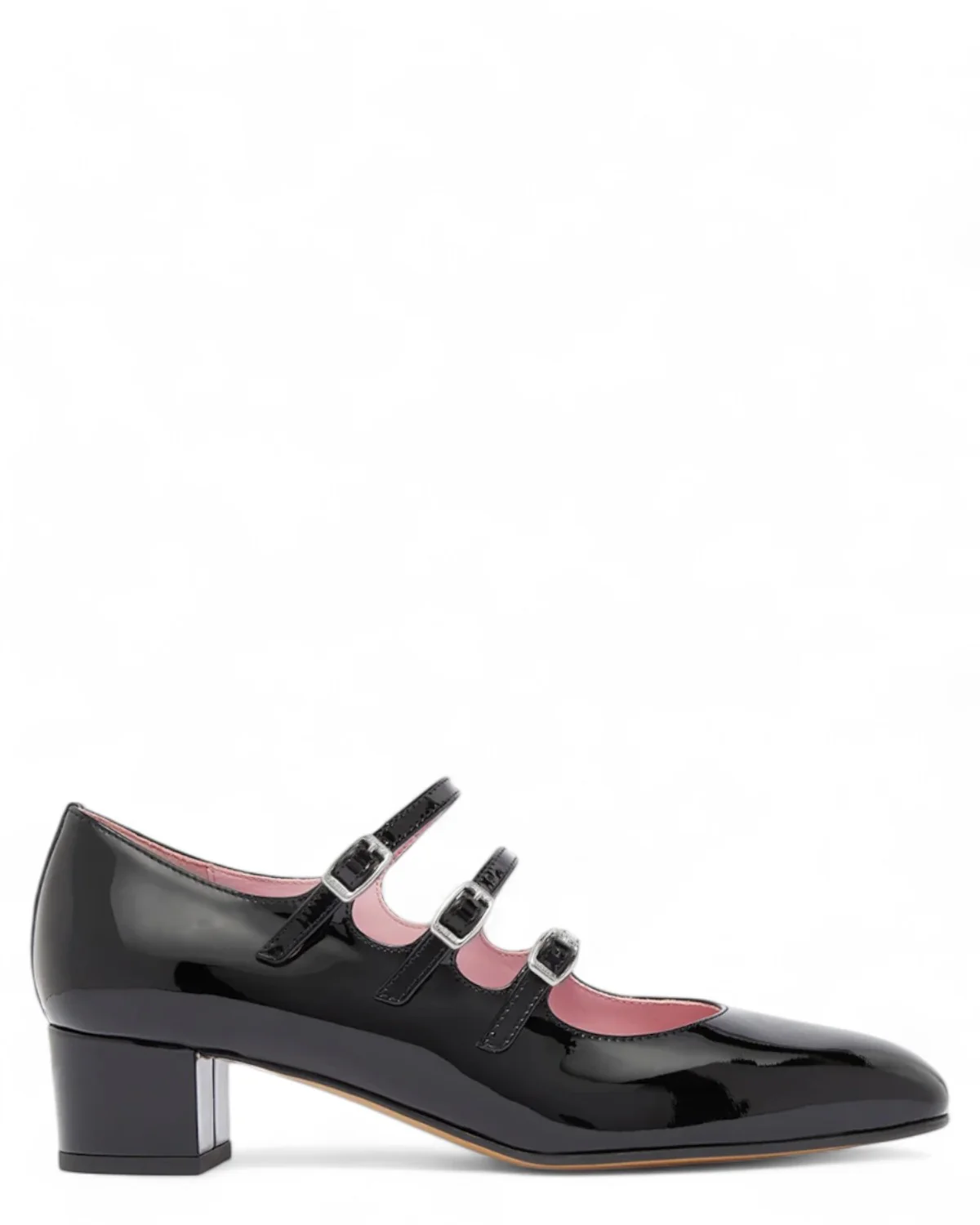 Image of Kina Mary Janes in Vernice con 3 Cinturini e Tacco 4 cm
