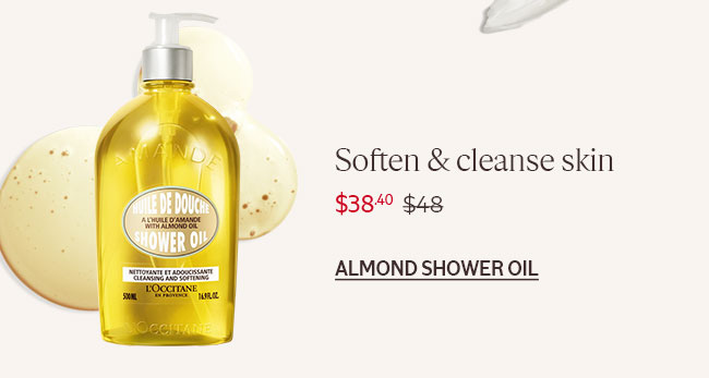 SOFTEN & CLEANSE SKIN | ALMOND SHOWER OIL