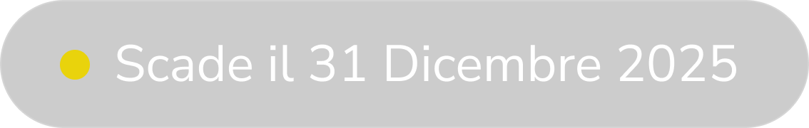 Scade il 31 dicembre 2025