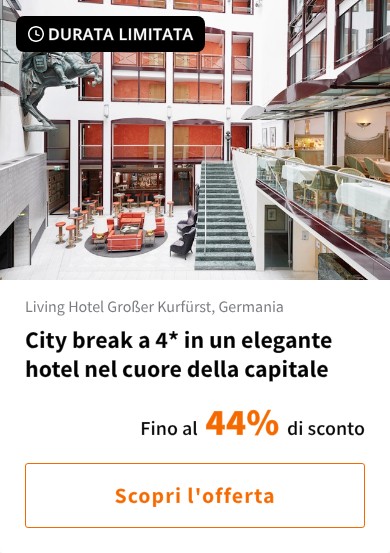 City break a 4* in un elegante hotel nel cuore della capitale