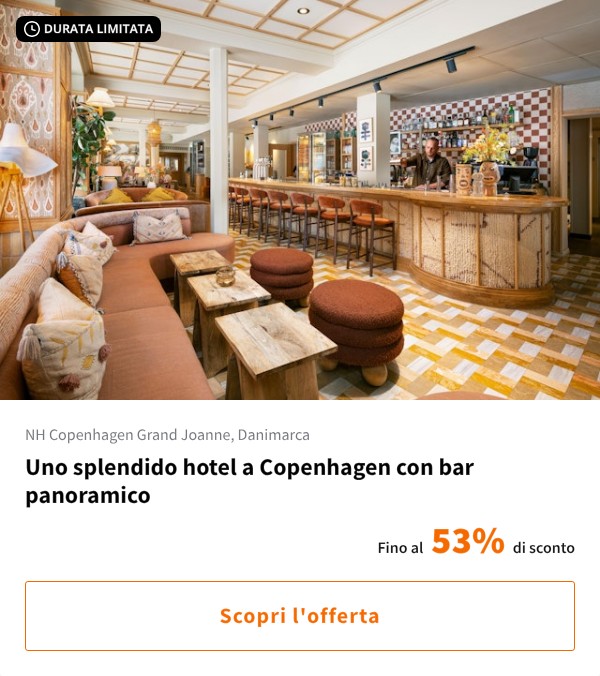 Uno splendido hotel a Copenhagen con bar panoramico