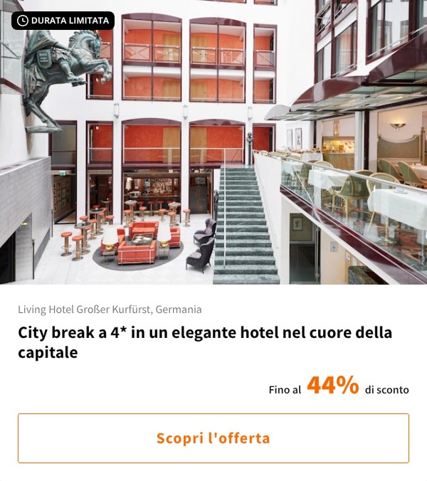 City break a 4* in un elegante hotel nel cuore della capitale