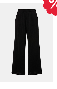 Pantaloni con gamba dritta in plissé