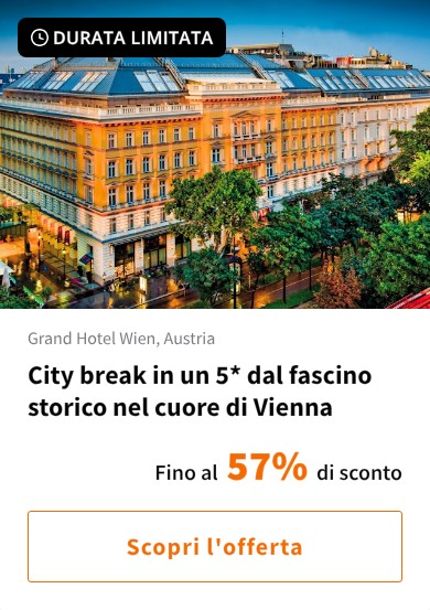 City break in un 5* dal fascino storico nel cuore di Vienna