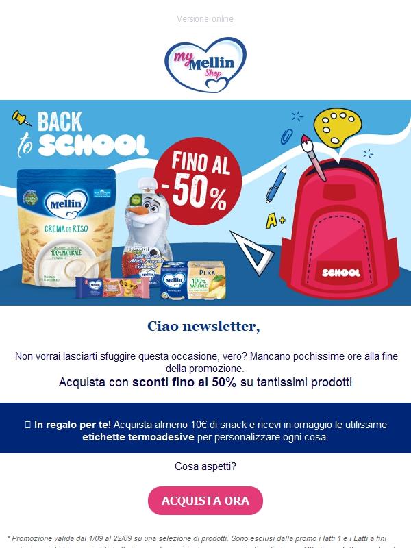 ⏰Ultime ore! Approfitta degli sconti fino al 50%