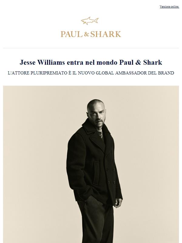Jesse Williams entra nel mondo Paul & Shark