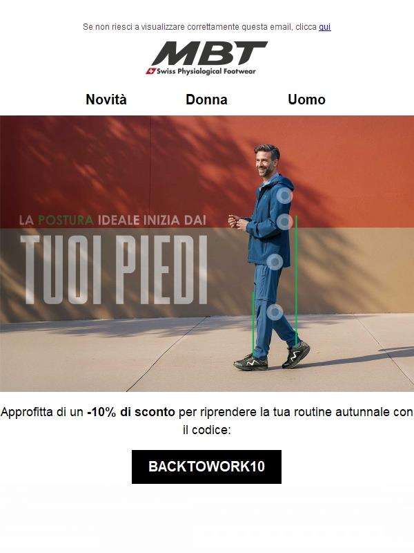 Approfitta di un -10% di sconto per riprendere la tua routine autunnale