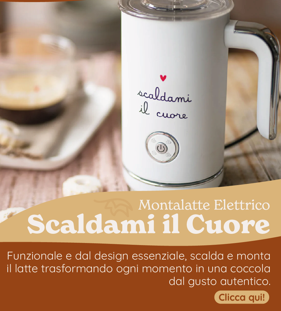 Montalatte Elettrico Serigrafato - Scaldami il Cuore