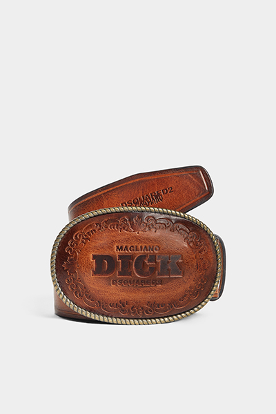 Magliano x D2 Embossed Buckle Belt