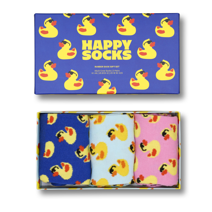 3-Pack Rubber Duck Socks Gift Set