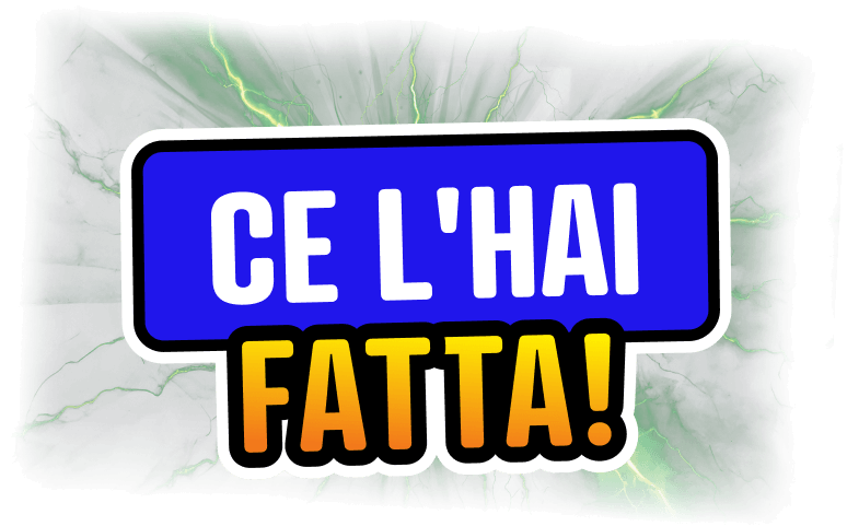 Ce l'hai fatta!