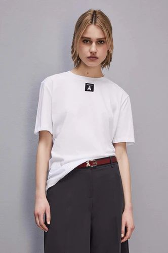 T-Shirt in Cotone Organico / Bianco