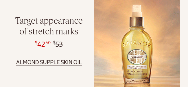 TARGET APPEARANCE OF STRETCH MARKS | ALMOND SUPPLE SKIN OIL