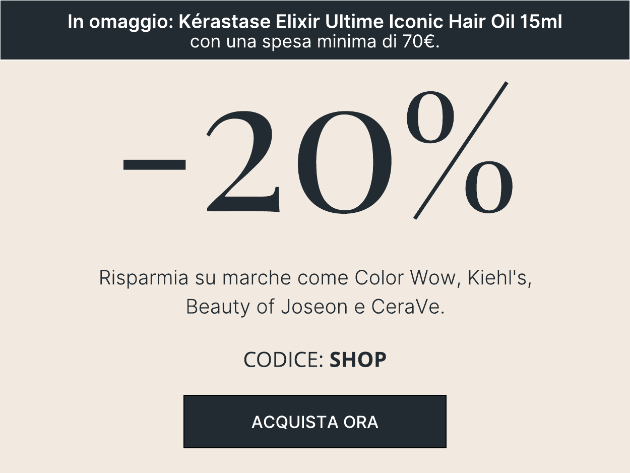 20 PER CENTO DI SCONTO