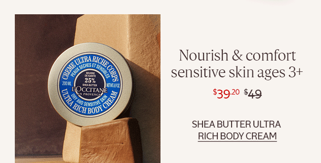 NOURISH & COMFORT SENSITIVE SKIN AGES 3+ | SHEA BUTTER ULTRA RICH BODY CREAM