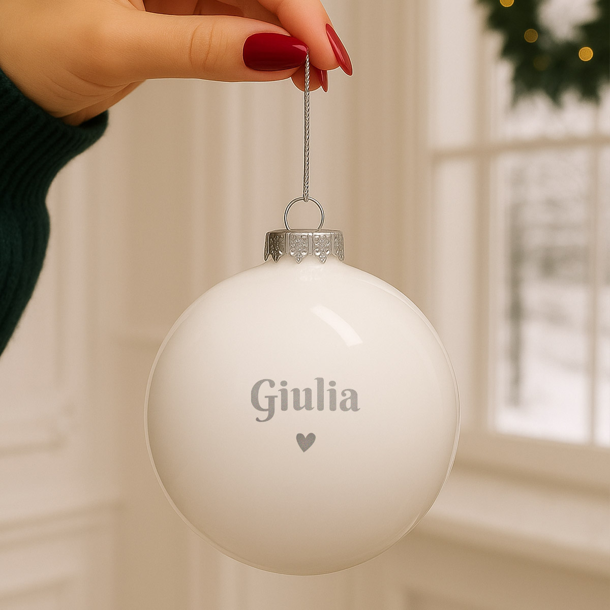 Image of Pallina di Natale Personalizzata con Testo