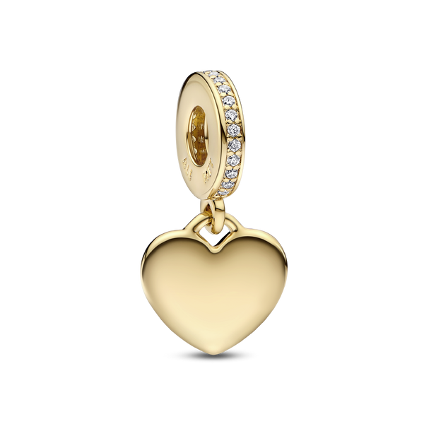 Engravable Heart Tag Dangle Charm