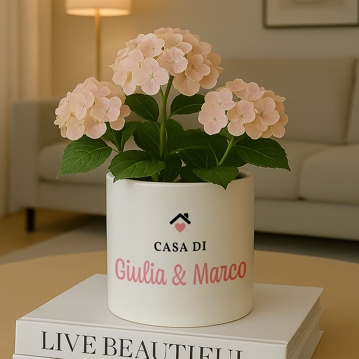 Image of Vaso per Piante Personalizzato con Testo e Simbolo