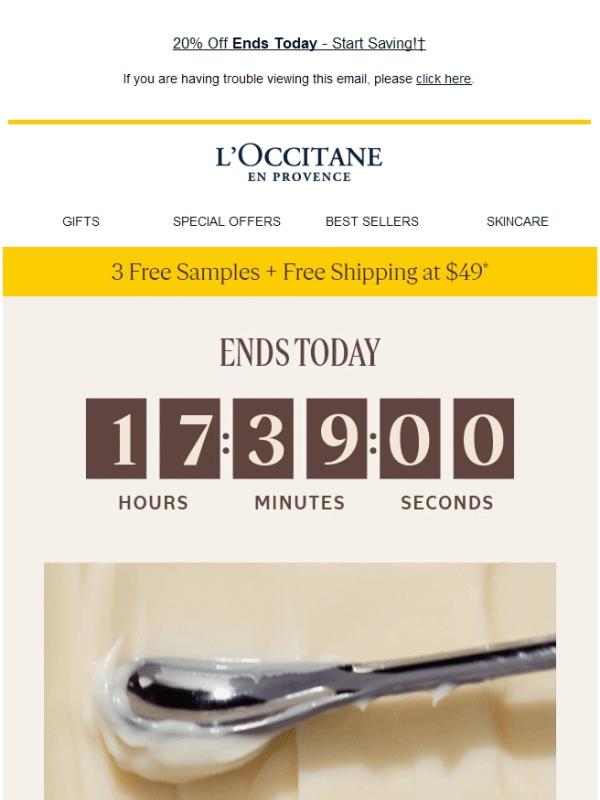 Its Now or Never! 20% Off Ends Today