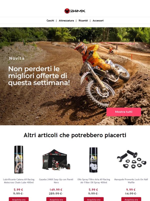Le migliori offerte su ricambi e equipaggiamento cross