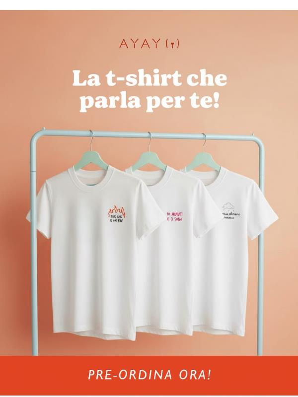 Nuove t-shirt ricamate: la frase la scegli tu ✨