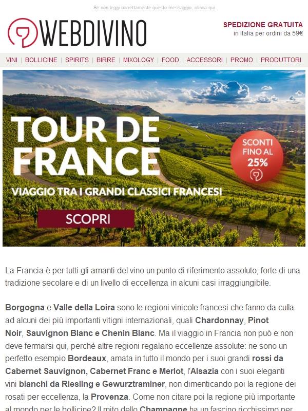Tour de France 🚲 🍷 La nostra selezione dalla Francia