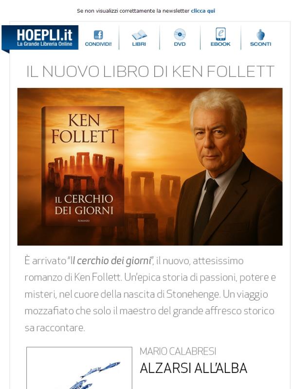 L'imperdibile ritorno di Ken Follett e le altre attesissime novità in libreria!