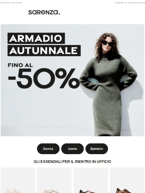 Fino al - 50% : ultime ore ⌛