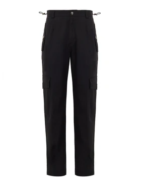 Pantalone Cargo in Cotone Nero Dolce & Gabbana